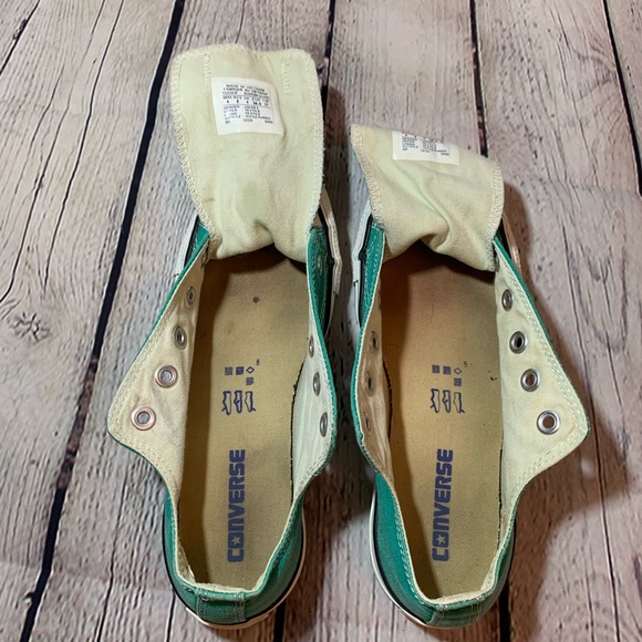 🔅👟 Teal Low Top All Star Converse 👟 - Picture 6 of 7